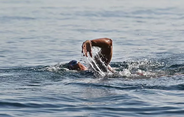 Diana Nyad durante la traversata