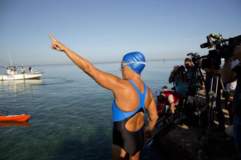 Diana Nyad indica la meta