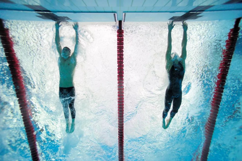 Micheal Phelps alle Olimpiadi 2008 © Heinz Kluetmeier
