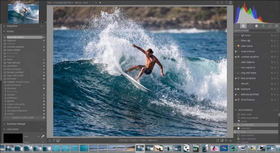 postproduzione con Darktable
sportshosts magazine