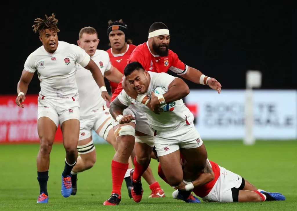 Manu Tuilagi in una azione di gioco al rugby world cup 2019 - David Rogers