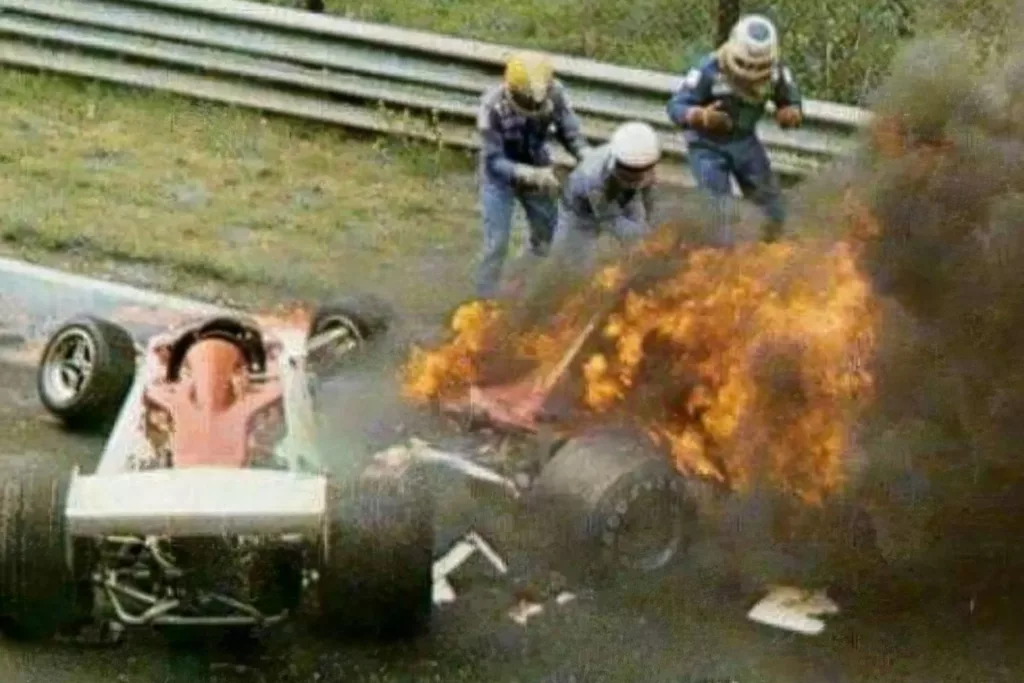 Incidente di Niki Lauda alla curva Bergwerk
