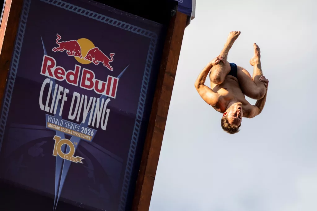 primo piano di James Lichtenstein - Cliff Diving World Series