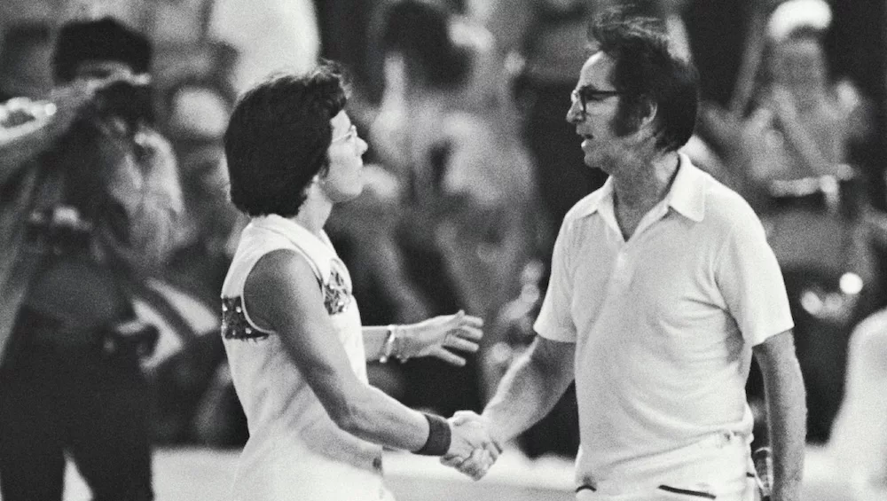 Billie Jean King saluti sul campo