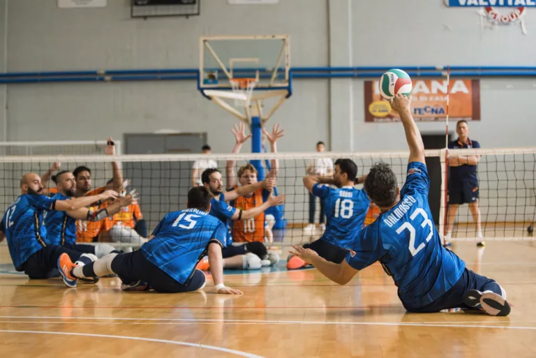 Sitting Volley: Italia e Olanda a Voghera nelle fotografie di Mirko Riccardi